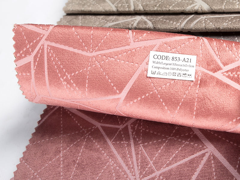 ผ้า jacquard ย้อมเส้นด้ายที่มีการปั๊มฟอยล์กำมะหยี่