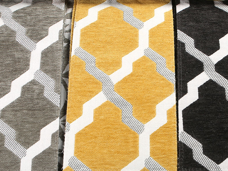 รูปแบบดอกไม้ Jacquard Chenille ผ้าม่านโซฟาผ้าเบาะผ้า MDN975