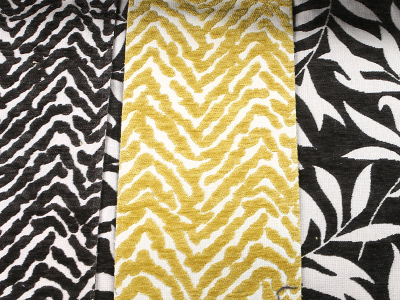 รูปแบบดอกไม้ Jacquard Chenille ผ้าม่านโซฟาผ้าเบาะผ้า MDN975