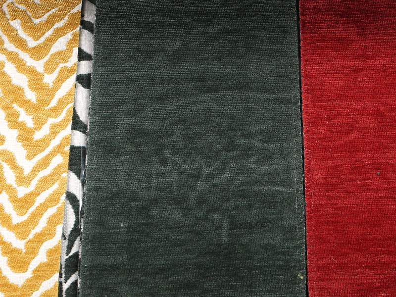 รูปแบบดอกไม้ Jacquard Chenille ผ้าม่านโซฟาผ้าเบาะผ้า MDN975