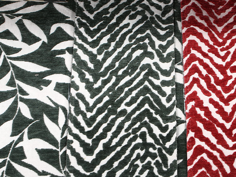 รูปแบบดอกไม้ Jacquard Chenille ผ้าม่านโซฟาผ้าเบาะผ้า MDN975