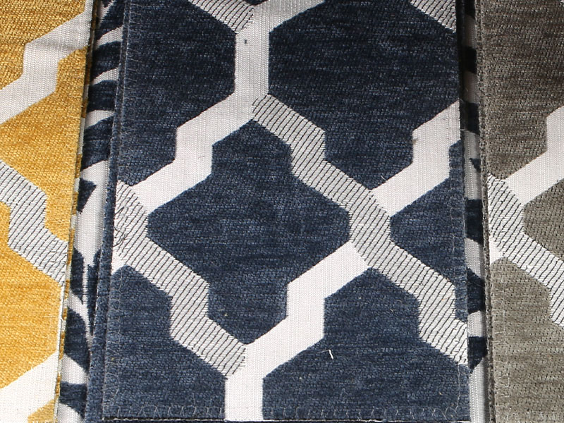 รูปแบบดอกไม้ Jacquard Chenille ผ้าม่านโซฟาผ้าเบาะผ้า MDN975