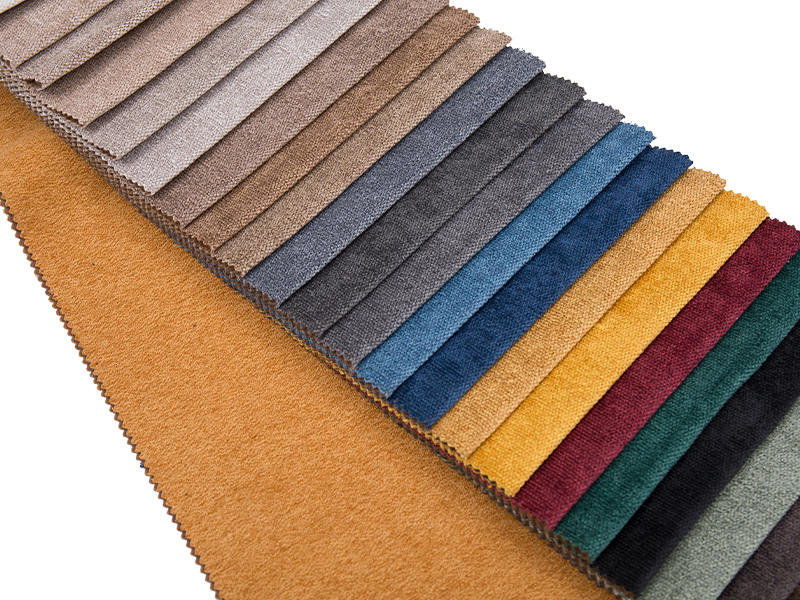 250 - 520gsm สีของแข็ง Chenille ผ้าเบาะ