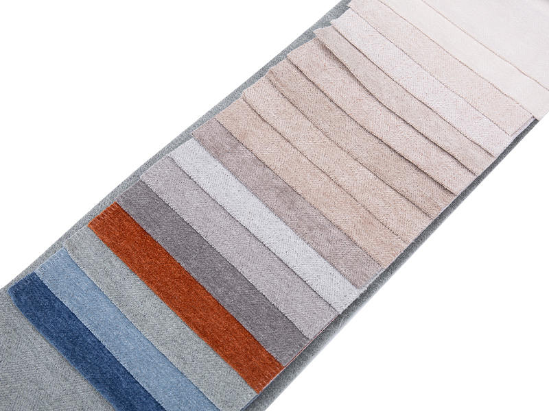 250 - 520gsm สีของแข็ง Chenille ผ้าเบาะ