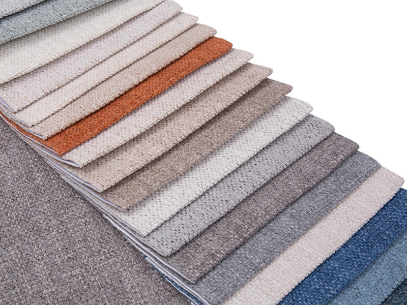 250 - 520gsm สีของแข็ง Chenille ผ้าเบาะ