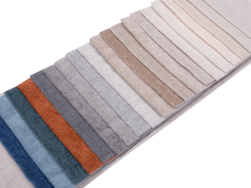 250 - 520gsm สีของแข็ง Chenille ผ้าเบาะ