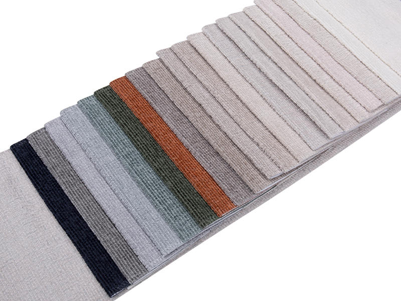 250 - 520gsm สีของแข็ง Chenille ผ้าเบาะ