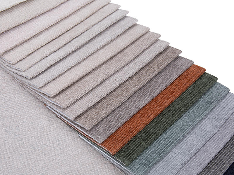 250 - 520gsm สีของแข็ง Chenille ผ้าเบาะ