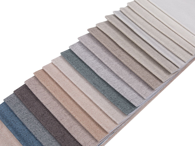 250 - 520gsm สีของแข็ง Chenille ผ้าเบาะ