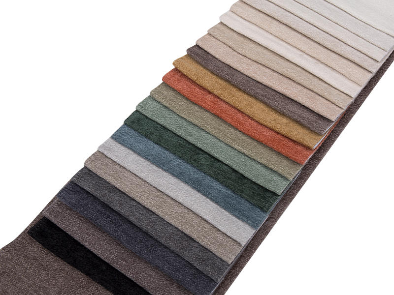 250 - 520gsm สีของแข็ง Chenille ผ้าเบาะ