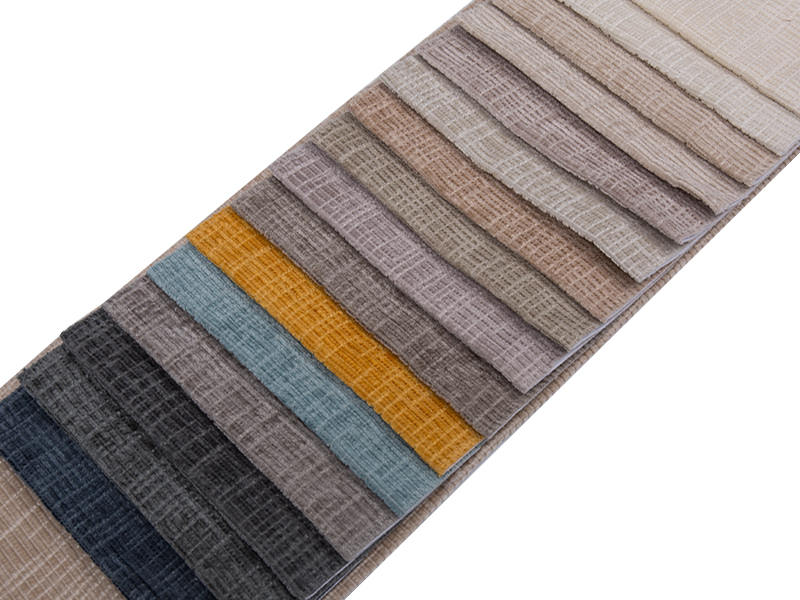 250 - 520gsm สีของแข็ง Chenille ผ้าเบาะ