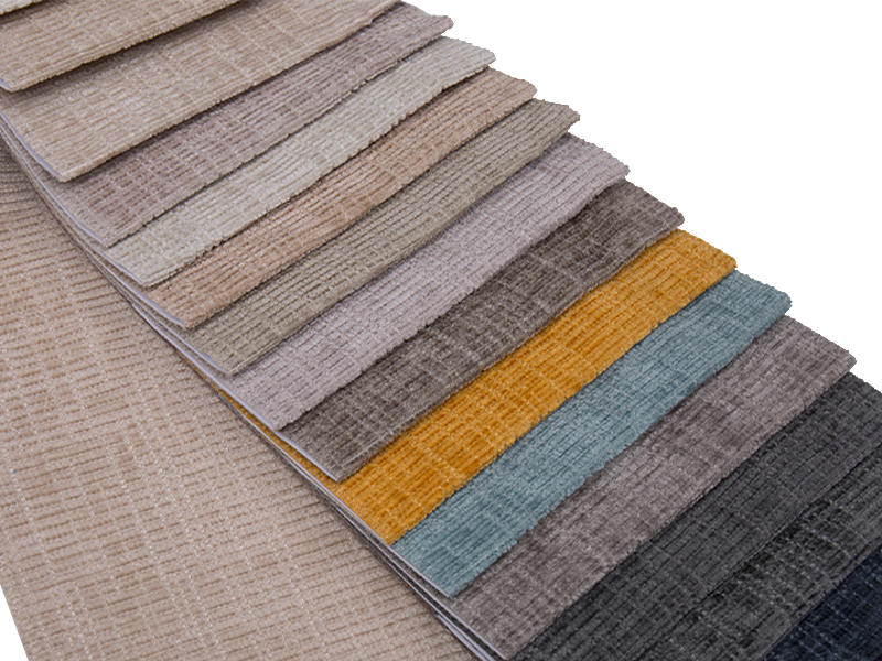 250 - 520gsm สีของแข็ง Chenille ผ้าเบาะ