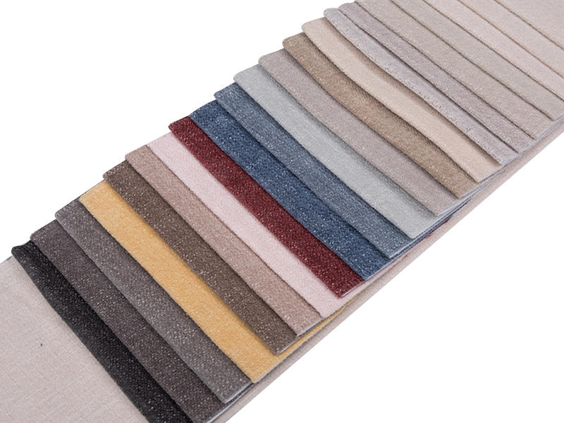 250 - 520gsm สีของแข็ง Chenille ผ้าเบาะ