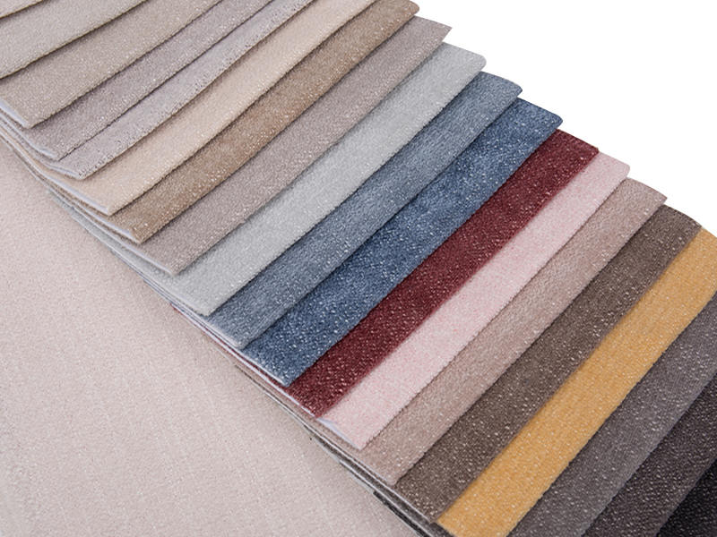 250 - 520gsm สีของแข็ง Chenille ผ้าเบาะ