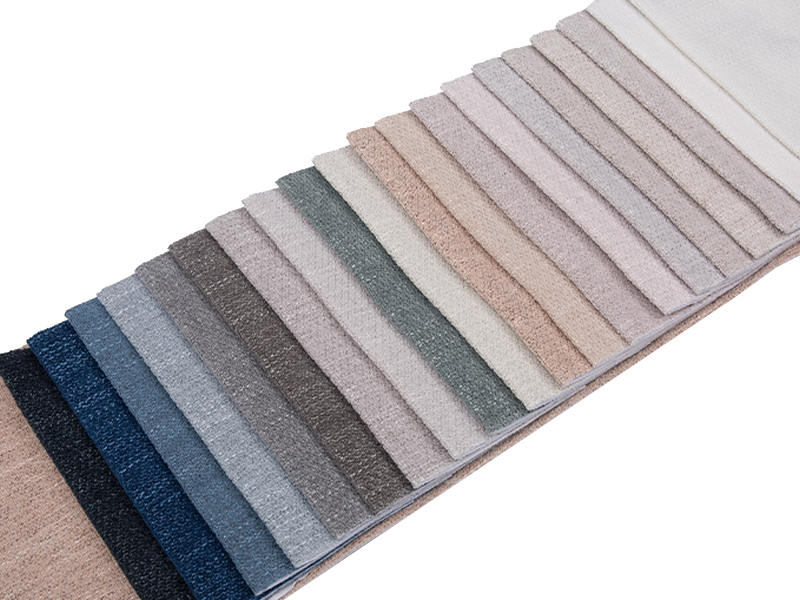 250 - 520gsm สีของแข็ง Chenille ผ้าเบาะ