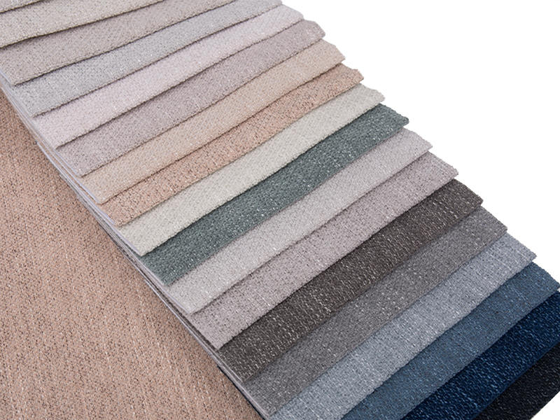 250 - 520gsm สีของแข็ง Chenille ผ้าเบาะ
