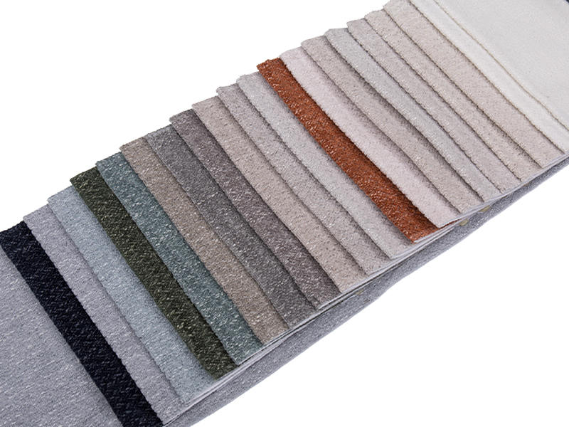 250 - 520gsm สีของแข็ง Chenille ผ้าเบาะ