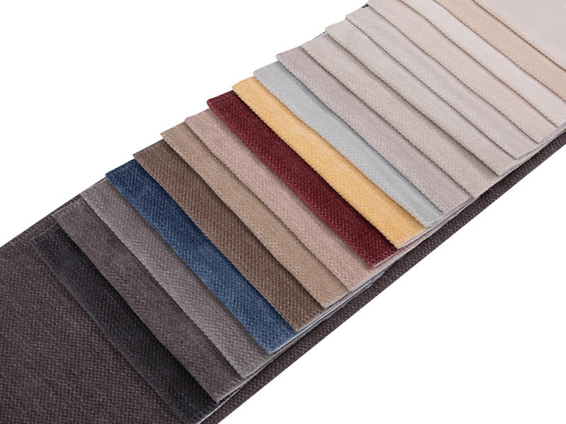 250 - 520gsm สีของแข็ง Chenille ผ้าเบาะ