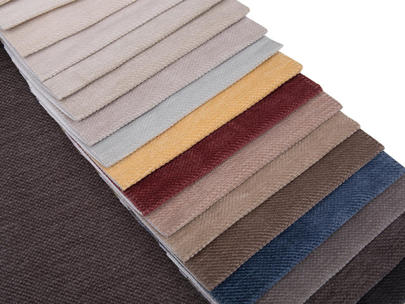 250 - 520gsm สีของแข็ง Chenille ผ้าเบาะ