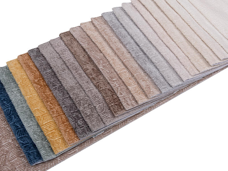 250 - 520gsm สีของแข็ง Chenille ผ้าเบาะ