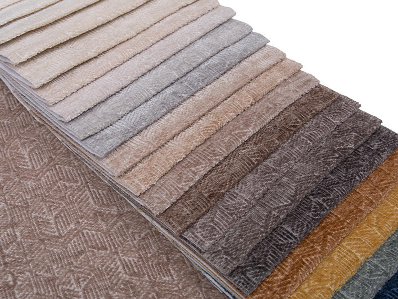 250 - 520gsm สีของแข็ง Chenille ผ้าเบาะ