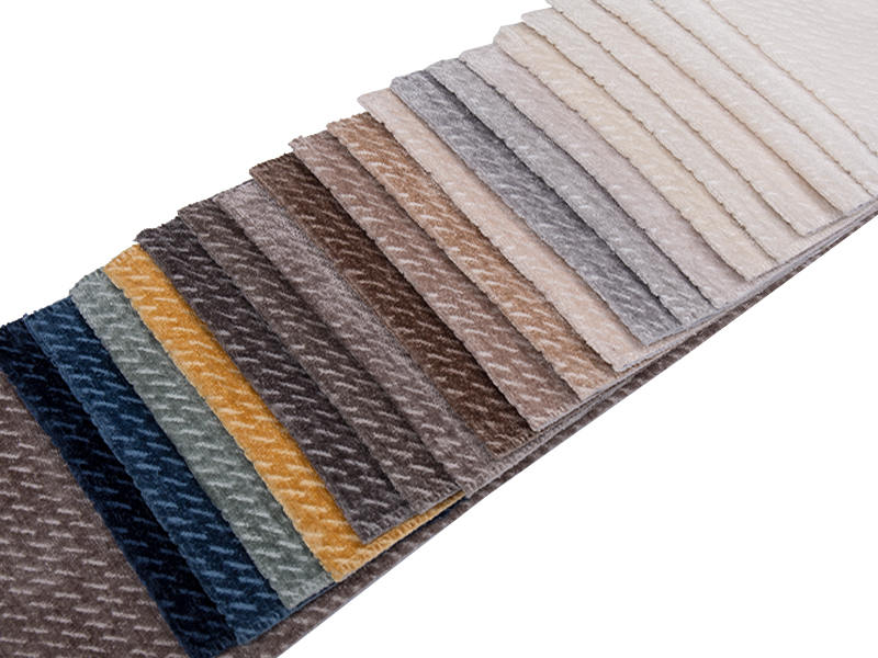 250 - 520gsm สีของแข็ง Chenille ผ้าเบาะ