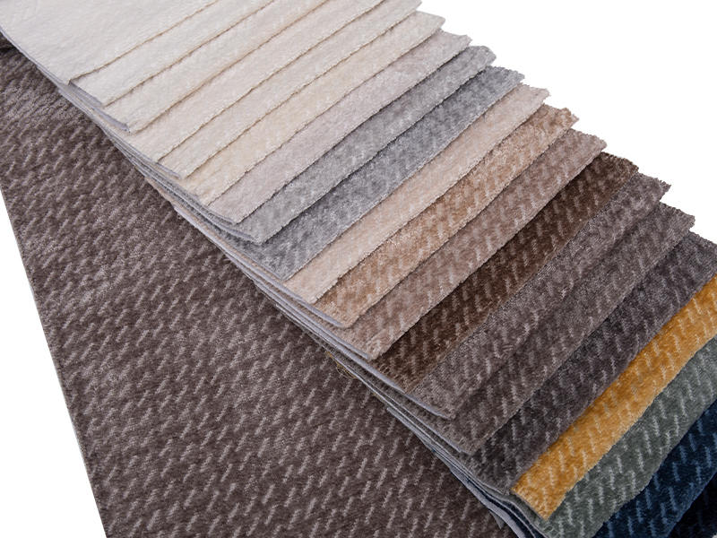 250 - 520gsm สีของแข็ง Chenille ผ้าเบาะ