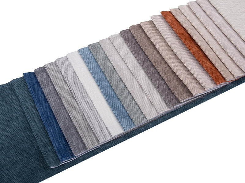 250 - 520gsm สีของแข็ง Chenille ผ้าเบาะ