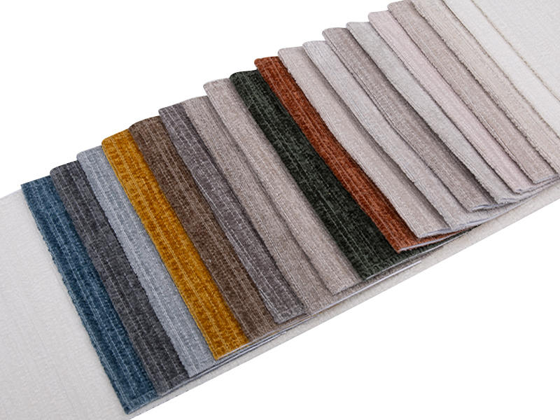 250 - 520gsm สีของแข็ง Chenille ผ้าเบาะ