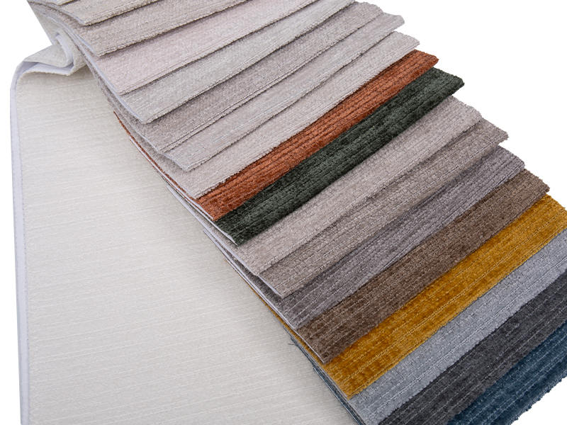 250 - 520gsm สีของแข็ง Chenille ผ้าเบาะ