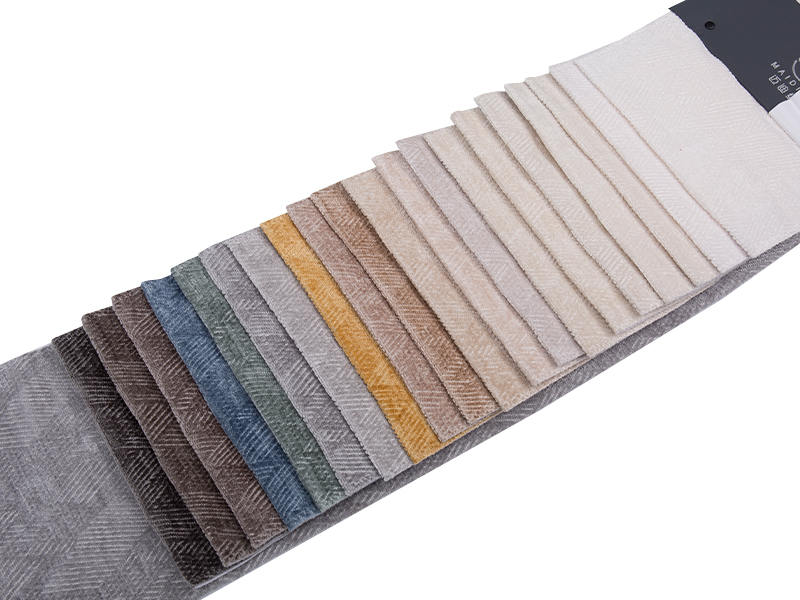 250 - 520gsm สีของแข็ง Chenille ผ้าเบาะ