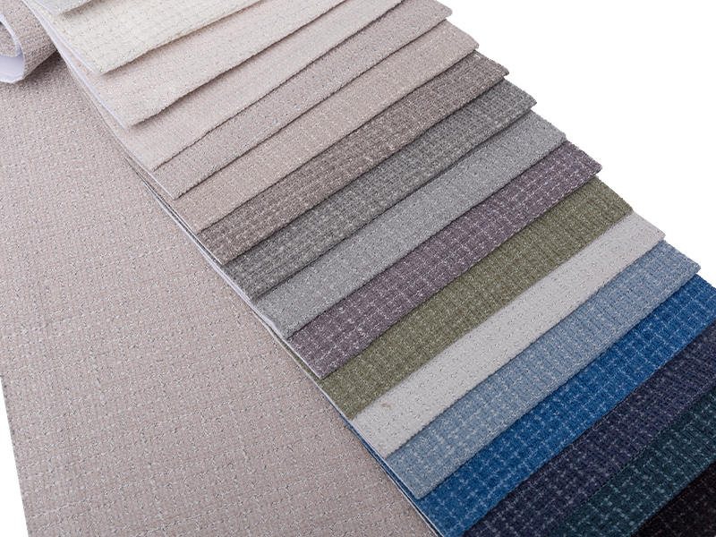250 - 520gsm สีของแข็ง Chenille ผ้าเบาะ