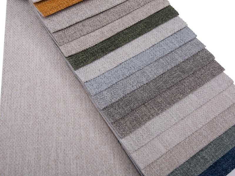 250 - 520gsm สีของแข็ง Chenille ผ้าเบาะ
